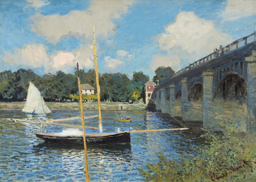 Monet impressionist bridge and - bridge,