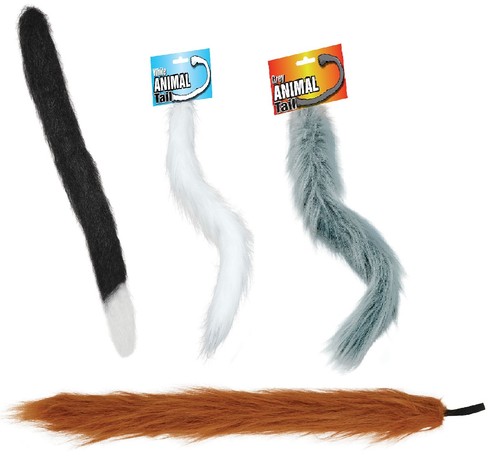 Animal tails cat dog fox - fox, lion