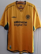 Celtic FC Football Shirt Away Original Vintage Retro Umbro 2002/03 Adult Size