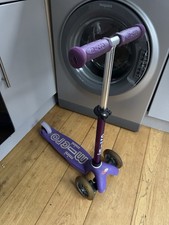 Micro Mini Scooter Purple Kids Scooter Adjustable Handle Bars