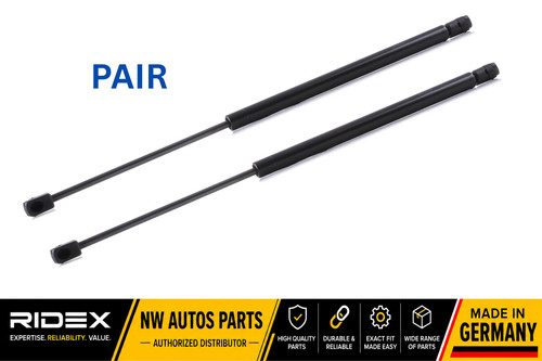 Boot tailgate gas struts - tailgate, pair