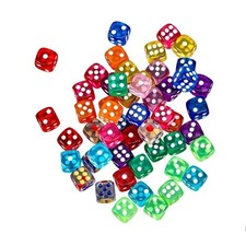 Transparent Dice Six Sided
