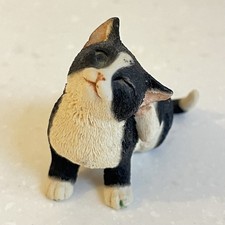 Sherratt & Simpson Black & White Kitten Scratching 6cm - See Pics & Desc 