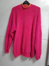 MENS JUMPER FLUFFY PINK/ORANGE