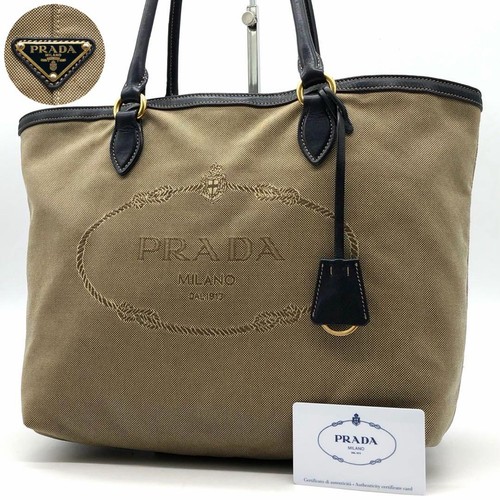 Prada white triangle logo - triangle, tote