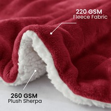 Fluffy Sherpa Fleece Blanket
