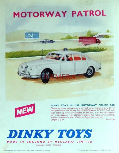 Dinky toys jaguar police - dinky,