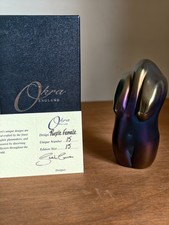 RARE OKRA GLASS IRIDESCENT