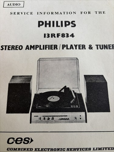 13rf834 philips record player - record,