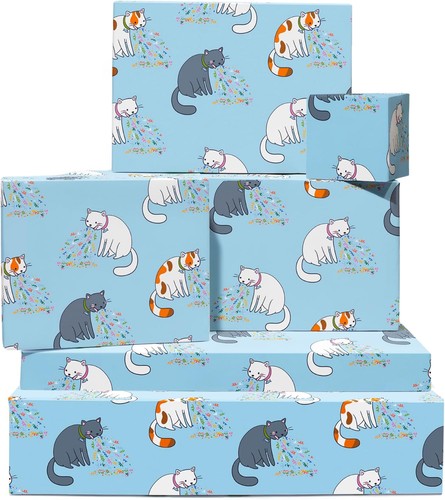 Cat wrapping paper 6 sheets - wrapping,