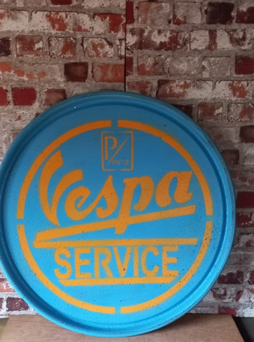 Upcycled oil drum lid - drum, vespa