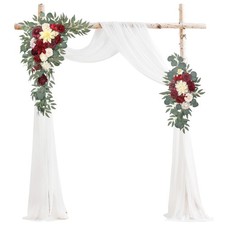 Arch Flowers with Drapes Kit