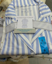 Blue & White Striped Boyfriend