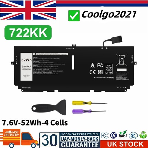 722kk battery for dell xps - 722kk,