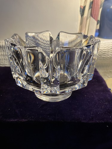 Orrefors corona crystal bowl - orrefors,