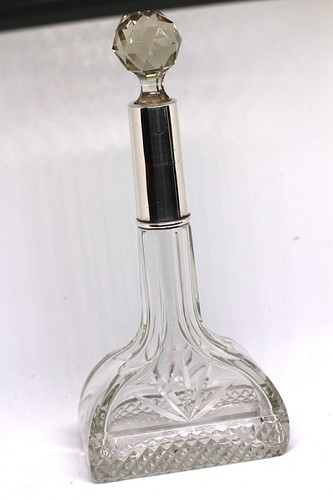 Antique cut glass - cut, sterling