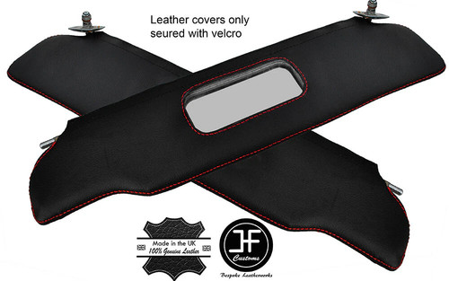 Red stitching sun - stitching, visors