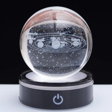 Solar System 3D Crystal Ball