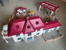 Schleich Pony Club Set - main House, Stables, Cafe, Barn & Accessories.