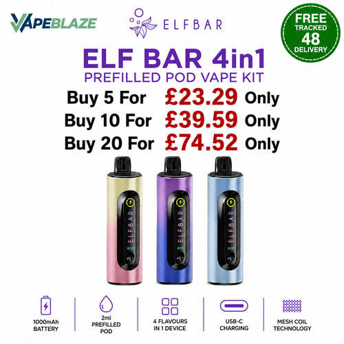 Elf bar 4in1 3200 prefilled - 4in1,