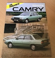 Toyota Camry preview car brochure, 1983