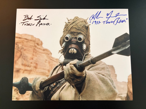 Tusken raider dual signed - raider, 8x10