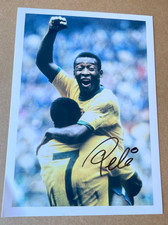 Pele SIGNED Brazil Photo -