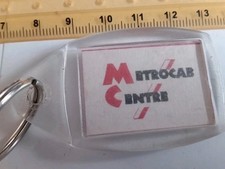 VINTAGE Keyring Plastc Window Car Motor Vehicle Metrocab London SE1 Sudrey St 