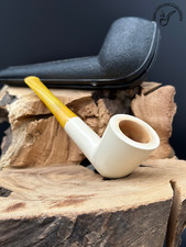 Andreas Bauer Finest Meerschaum Dublin Shaped Smoking Pipe