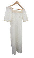 Vintage Dress Cream Lace Boho