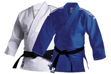 Adidas Training J500 Judo Suit Mens Women Judoka Uniform Kids Blue White Judo Gi