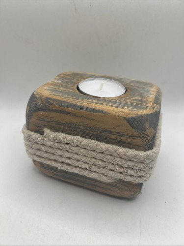 Handmade candle holder cube - candle,