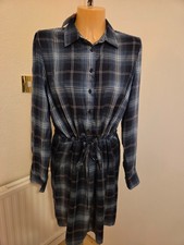 New / tags, women's shirt dress size UK 16, George Asda, blue chequered