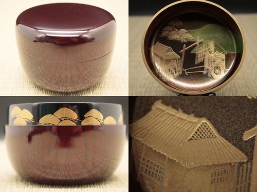 Japan lacquered wooden tea - japan,