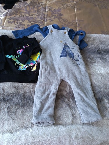 Baby boy dunguree set age - baby,