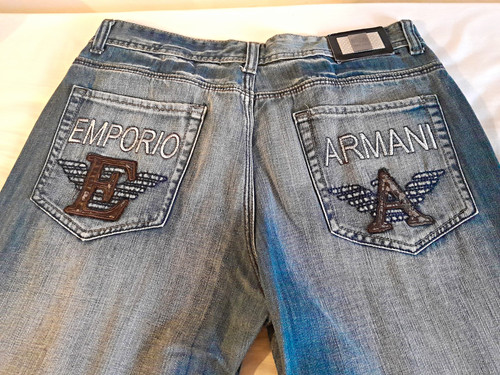 Armani crazy embroidered logo - armani,