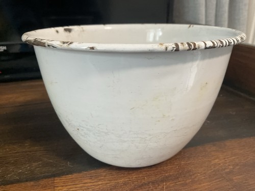 Vintage enamel steam pudding - vintage,