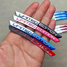 4pcs Limited Edition Logo Emblem Badge Car Wheel Hub Sticker Strip Accessories