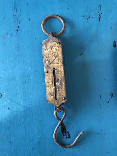 Vintage brass salter antique - vintage,