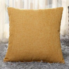16"18"20"22"24"Large Linen Plain Cushion Cover Pillow Case Home Sofa Decor d