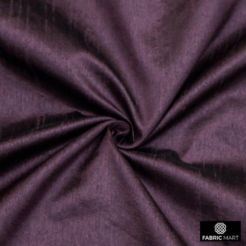 Dark plum faux silk fabric - plum,