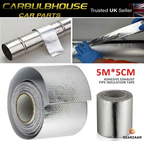 Silver exhaust heat wrap - silver,
