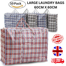 10 X LARGE Laundry Bags Zipped