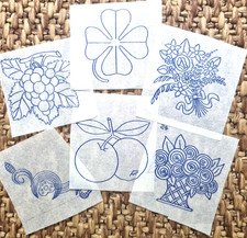 Vintage embroidery transfers - vintage, transfers-