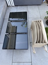 Carbon Fibre Tray Tables & Leather Pouch