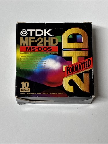 Tdk 2hd dos - ms-dos, disks