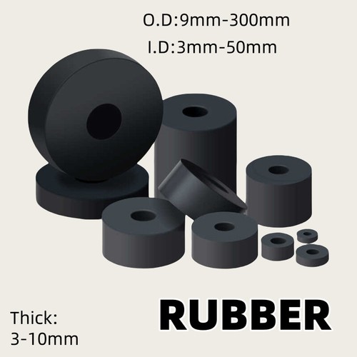 Round rubber spacer - round,