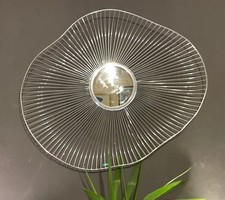 BNIB huge steel & glass feature mirror- Wall mounted organic art-  7 available