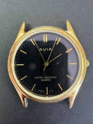 Vintage avia black - black, quartz