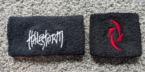 Halestorm black wristbands - halestorm,